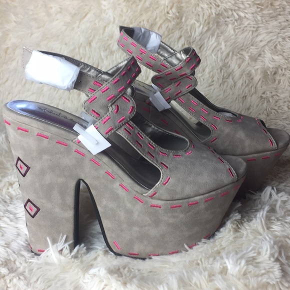 Michael Antonio Shoes - Weekend sale only! $10 MA chunky heel sandals